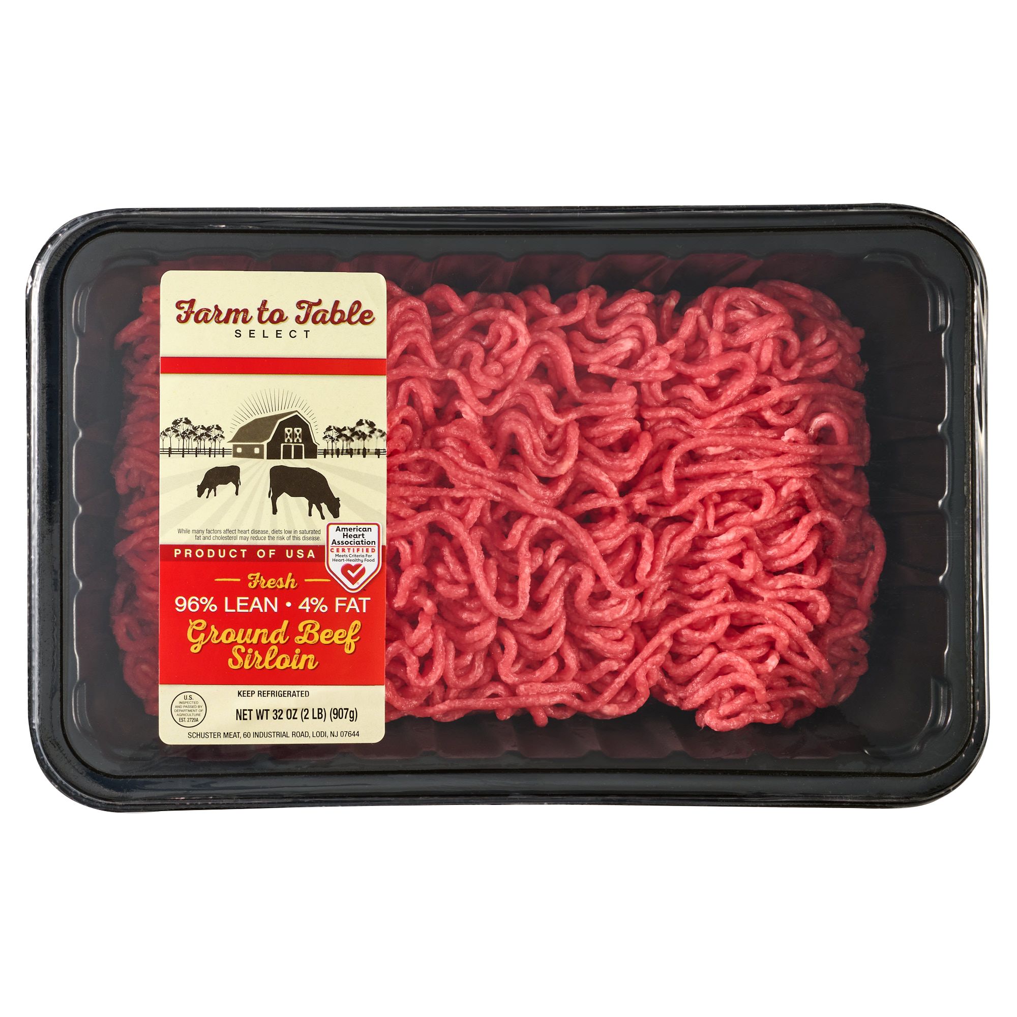 Farmer's Table Fresh 96% Lean Ground Beef Sirloin, 2 lbs. | BJ's ...