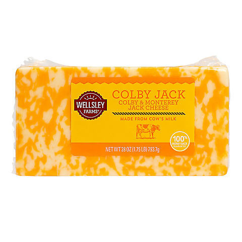 Wellsley Farms Colby Jack Cheese, 1.75 lbs.