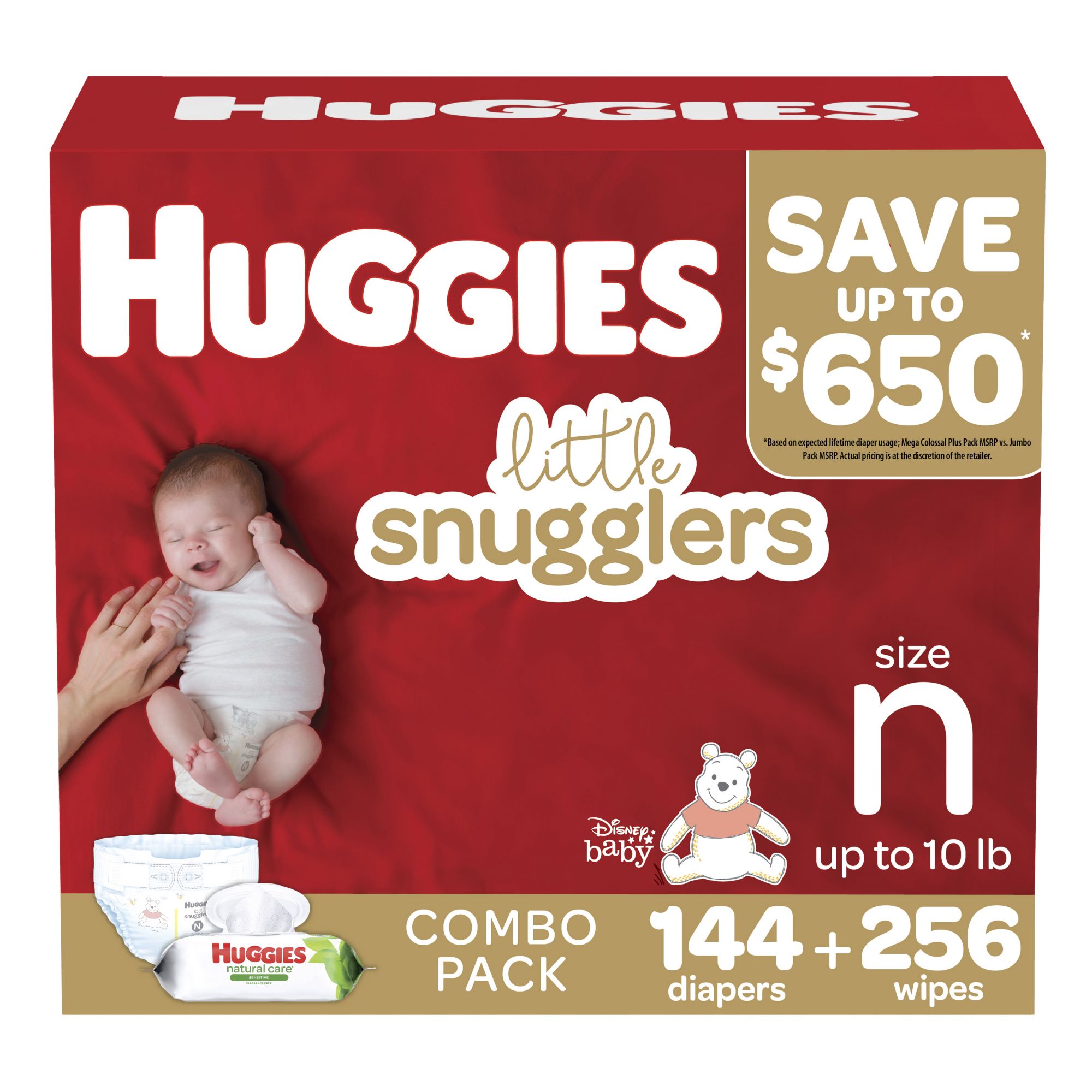 Huggies Little Snugglers Baby Diapers, Size 1 (8-14 lbs)