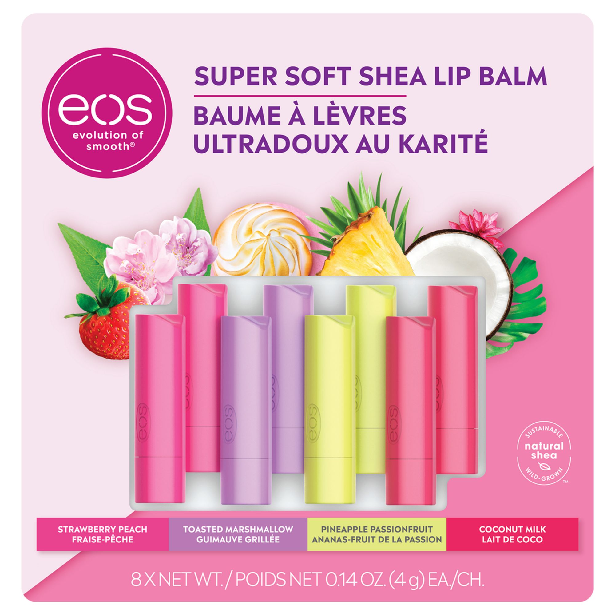 eos lip balm all flavors list