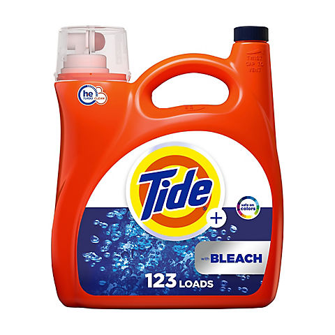 Tide with Bleach Ultra Concentrated Liquid Laundry Detergent, 165 fl. Oz.