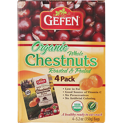 Gefen Organic Whole Chestnuts, 4 pk./5.2 oz.