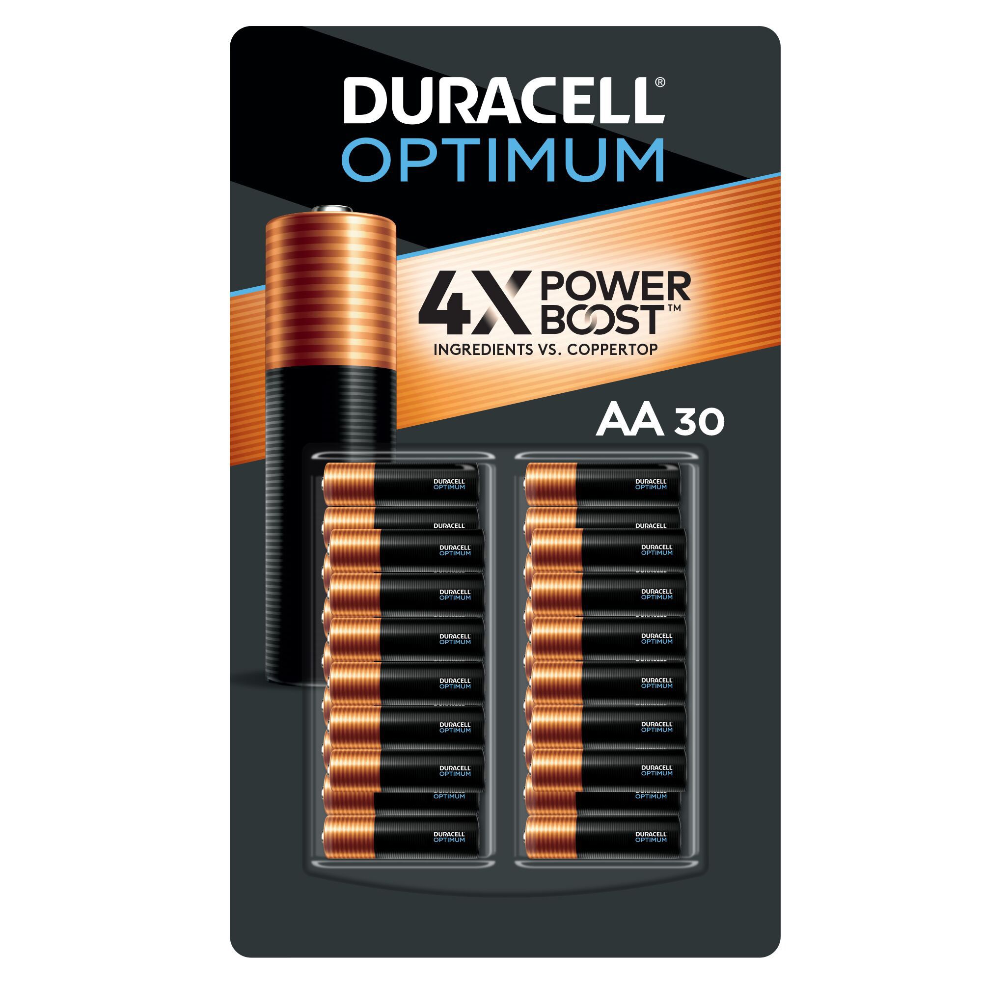 Duracell Optimum 1.5V Alkaline, AAA Batteries - 12 ct