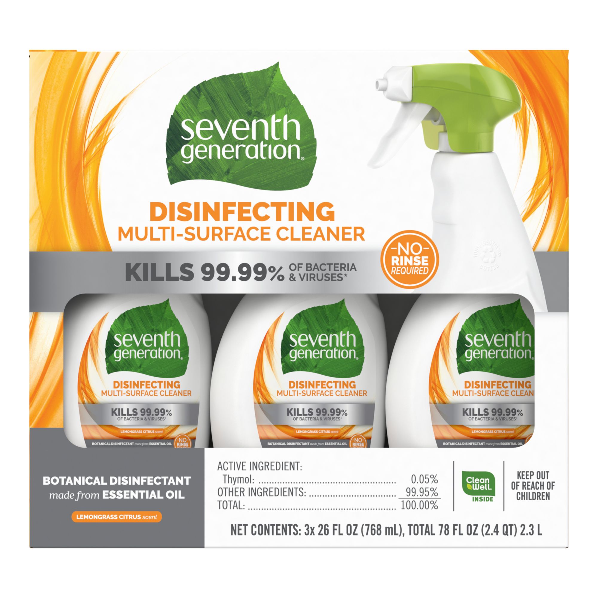 Greener Cleaner® Multi-Surface Household Spray - Fresh Citrus