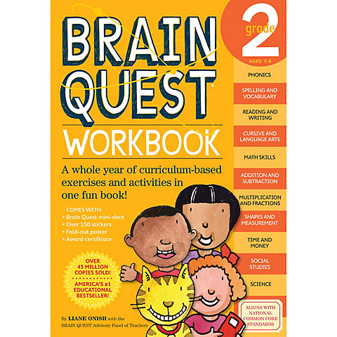 Brain Quest Workbook: 2nd Grade: A Whole Year of Curriculum-Based Exercises and Activities in One Fun Book!