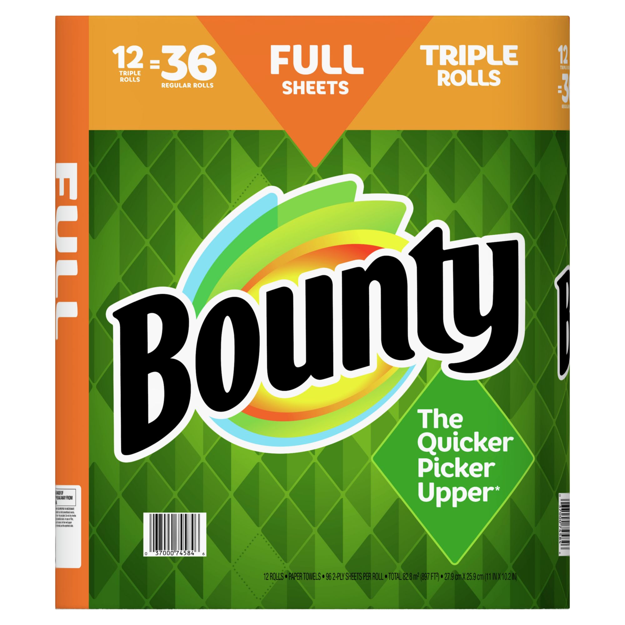 Bounty Paper Towels, Select-a-Size, White, Singles Plus Rolls, 2-Ply - 12 rolls