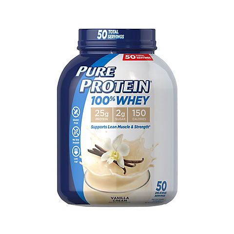 Pure Protein 100% Whey Vanilla, 4 lbs.