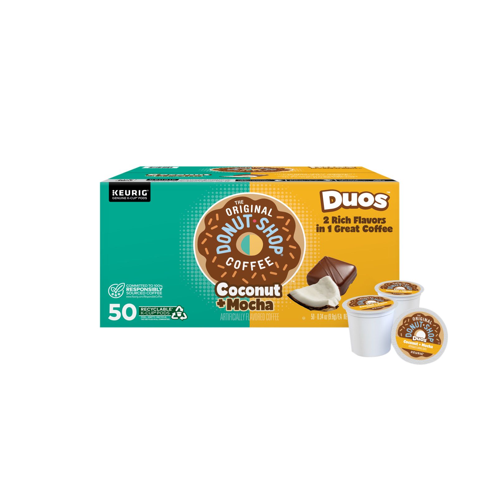 The Original Donut Shop Duos Coconut And Mocha K Cup Pods 50 Ct Bjs Wholesale Club