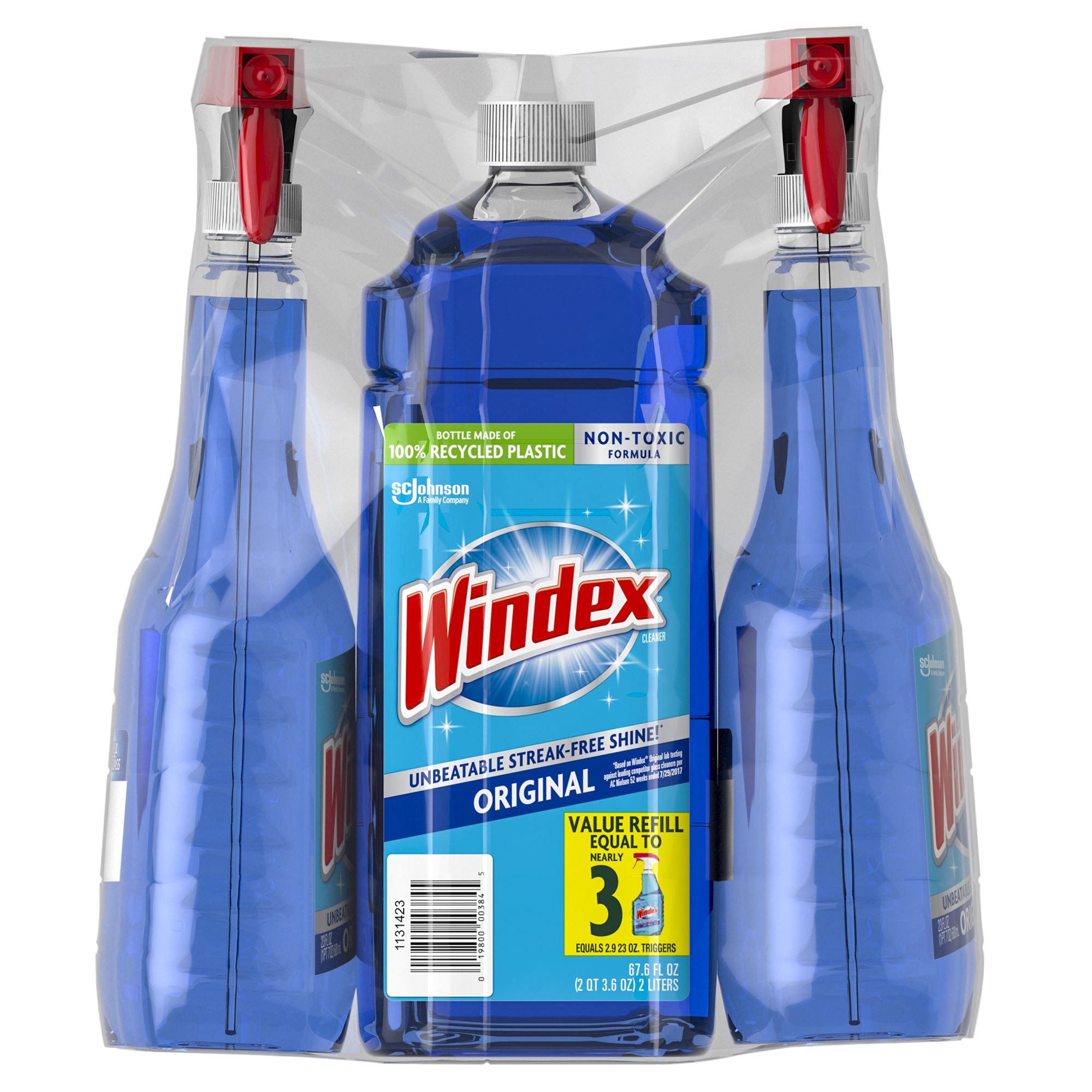 Windex Original Glass Cleaner (128 oz. Refill + 32 oz. Trigger