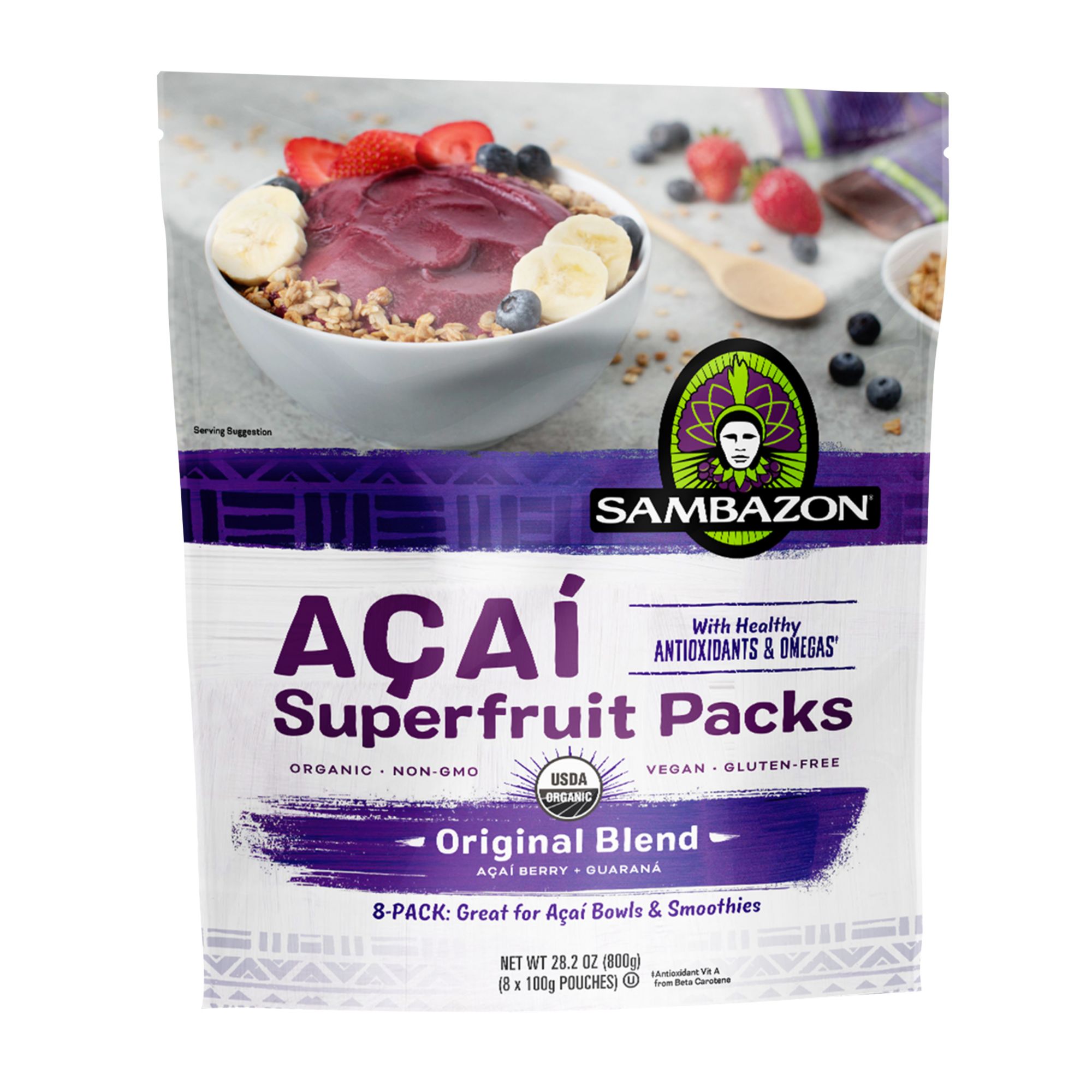 Sambazon Organic Acai Superfruit Packs - Original Blend, 8 ct.