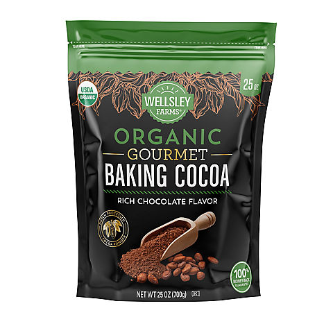 Wellsley Farms Organic Gourmet Baking Cocoa 25 oz