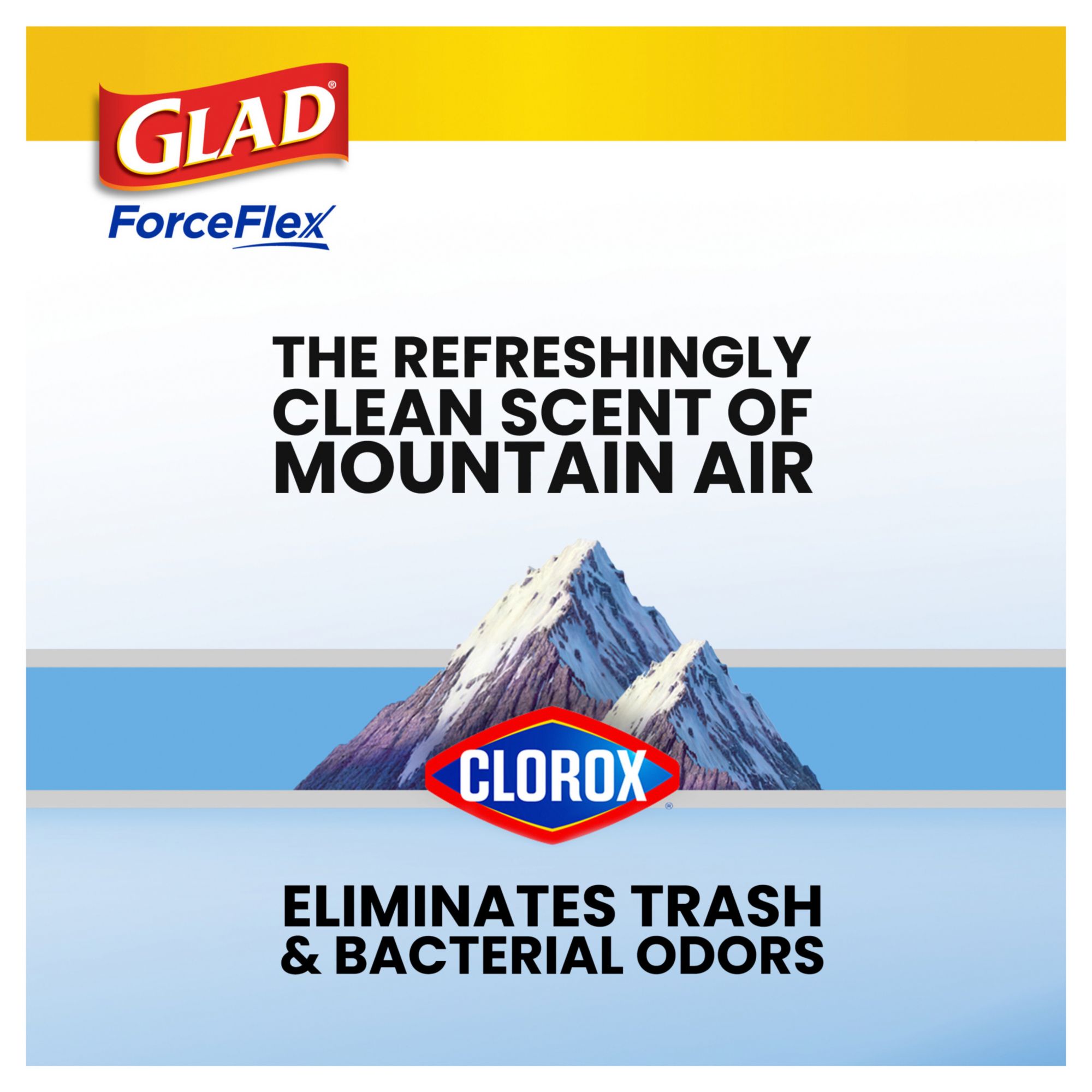 Glad ForceFlex Plus Drawstring Trash Bags, 30 Gallon - 50 count