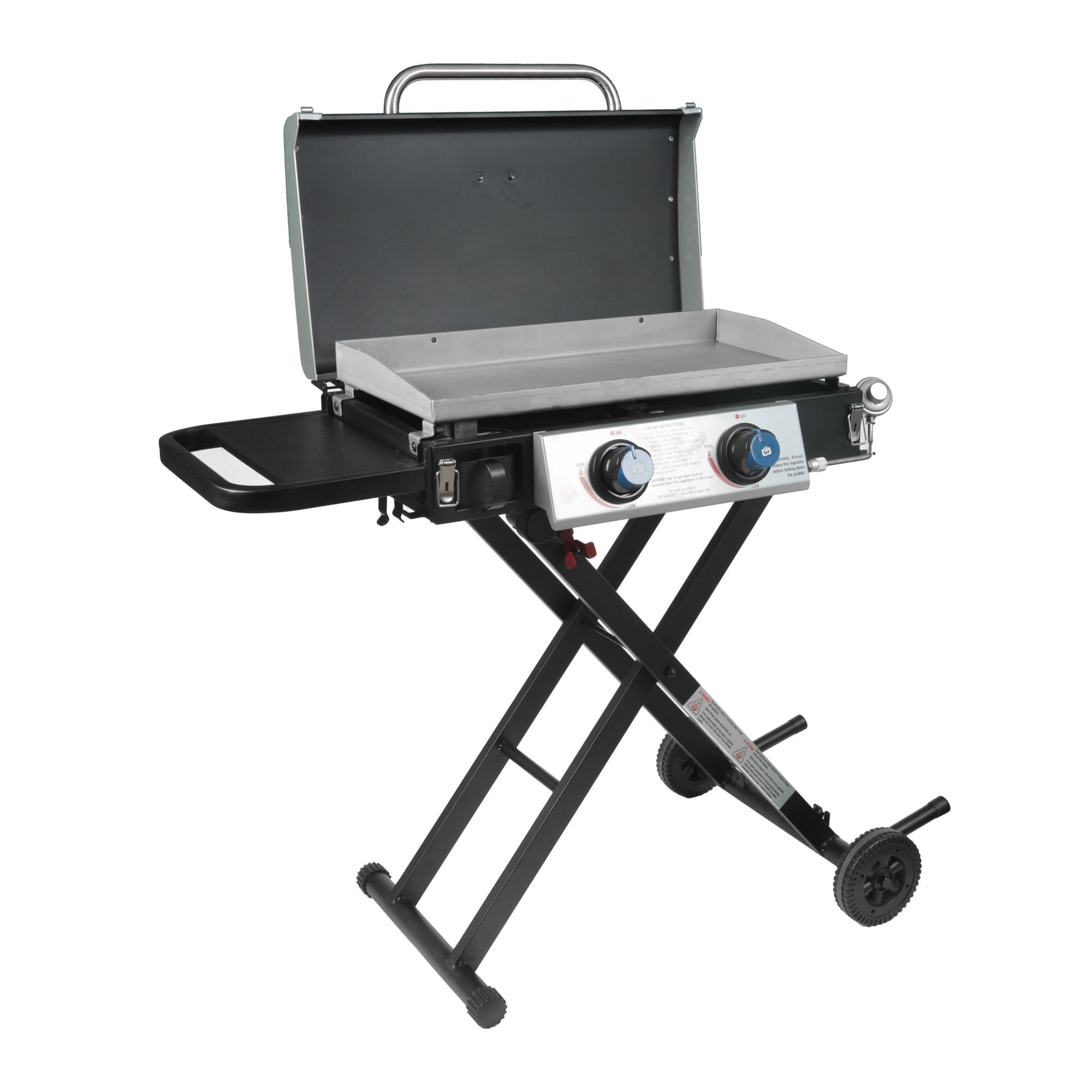 Razor Griddle GGC2030M 25 2 Burner LP Propane GAS with Folding Shelf, Steel