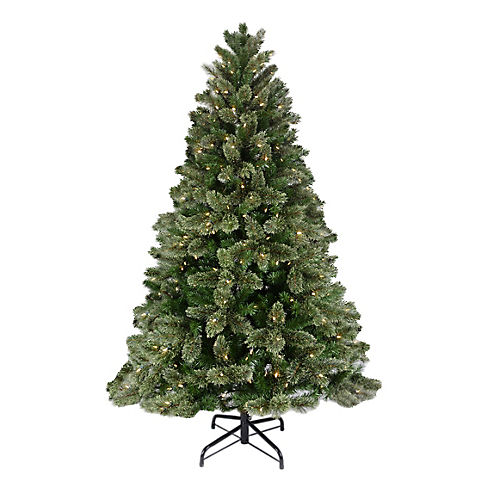 Sylvania 7.5' LED Twinkling One-Plug Cashmere Tree