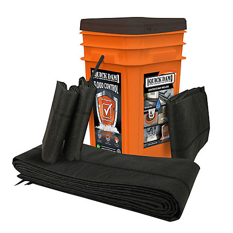 Quick Dam Grab & Go Bucket Water Activated Flood Barriers