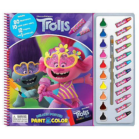 Trolls 2 Deluxe Poster Paint & Color
