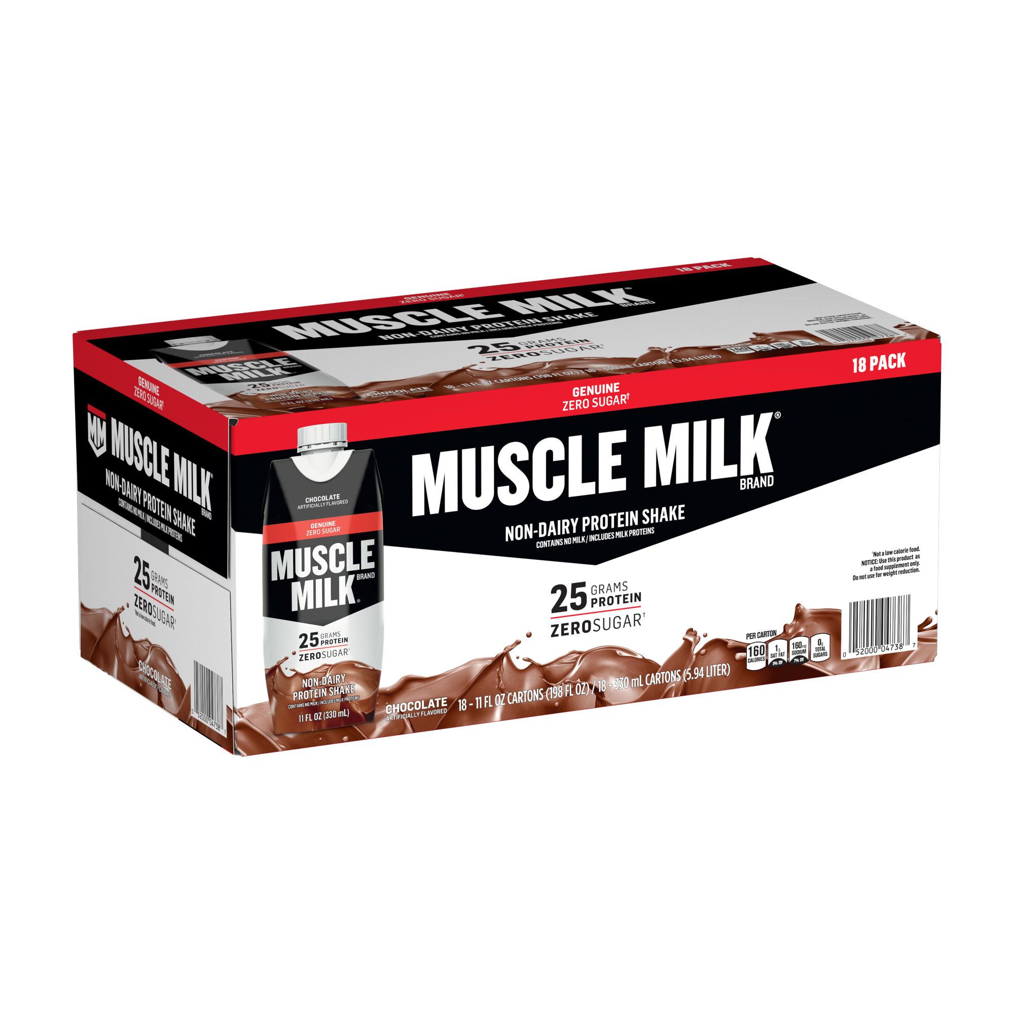 Muscle Milk Pro Series Non-Dairy Protein Shake Go Bananas Artificially  Flavored 14 Fl Oz Bottle, Beverages