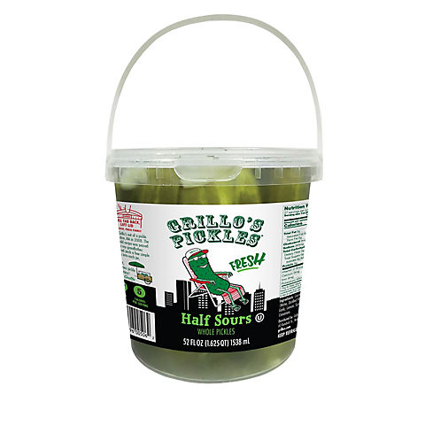 Grillo's Half Sour Pickles, 52 oz.