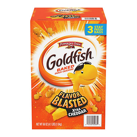 Pepperidge Farm Goldfish Flavor Blasted Xtra Cheddar Crackers, 3 pk./22 oz.