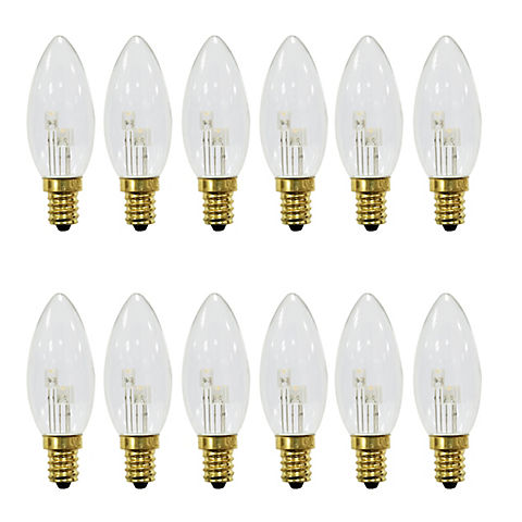 Berkley Jensen LED Candle Lamp Replacement Bulbs, 12 pk.