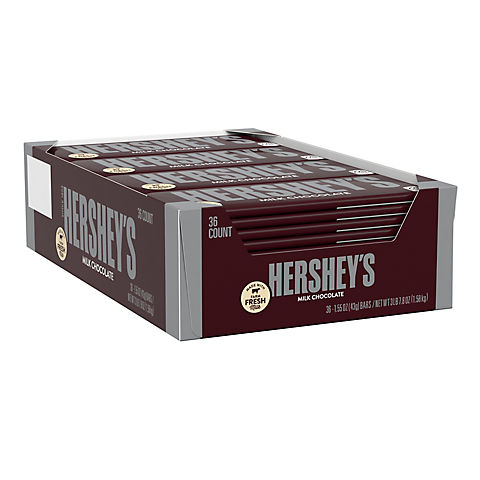 Hershey's Milk Chocolate Bars, 36 ct.