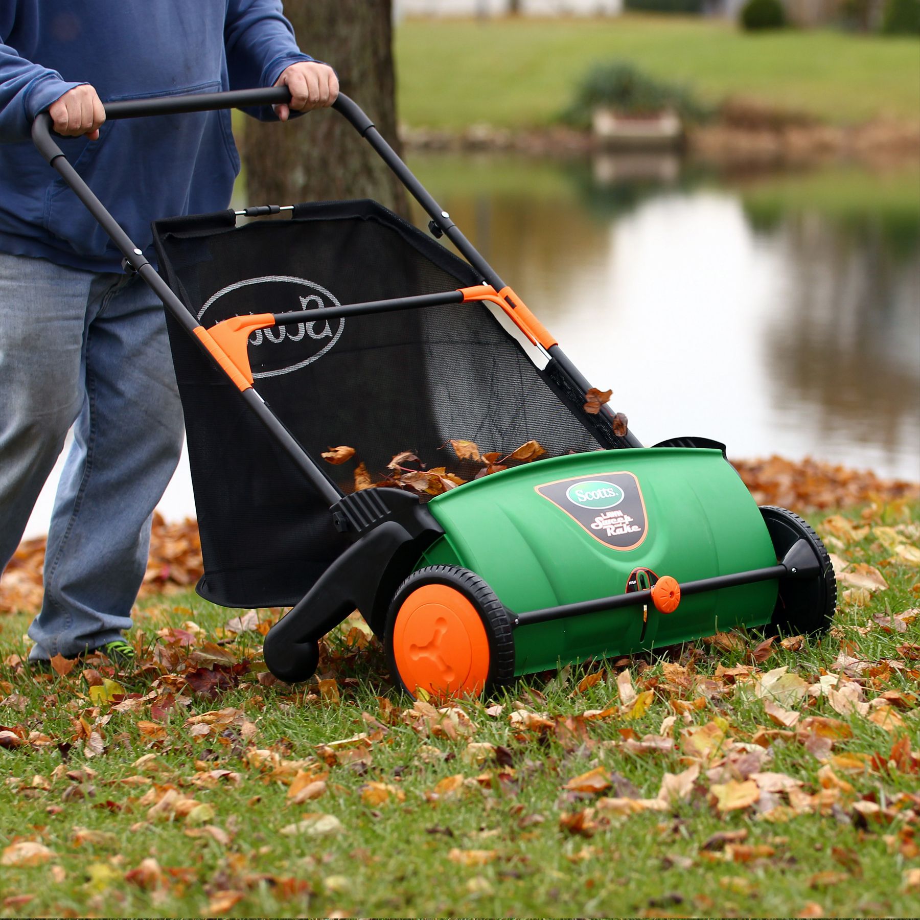 Leaf rake on sale for mower