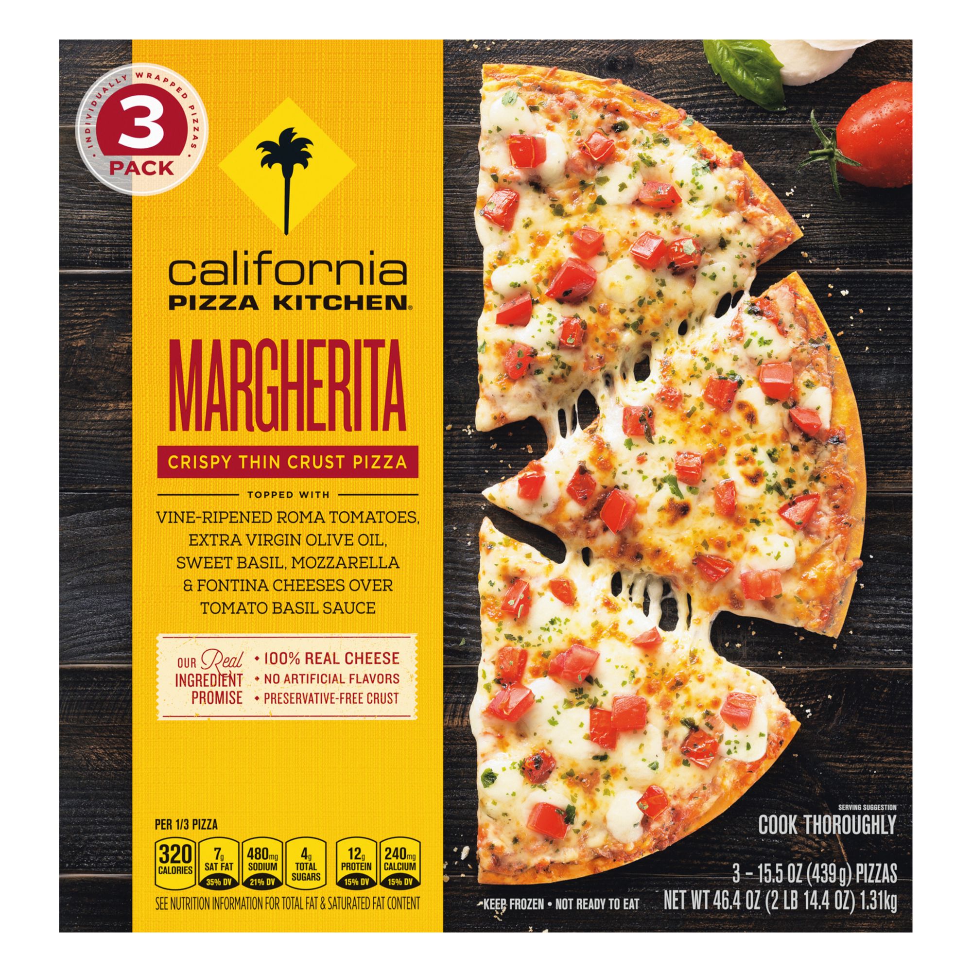 California Pizza Kitchen Crispy Thin Crust Margherita Pizza Bjs Wholesale Club