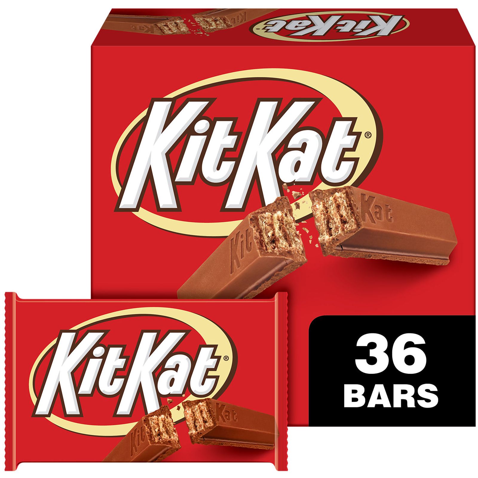  HERSHEY'S KIT KAT Milk Chocolate Wafer Snack Size