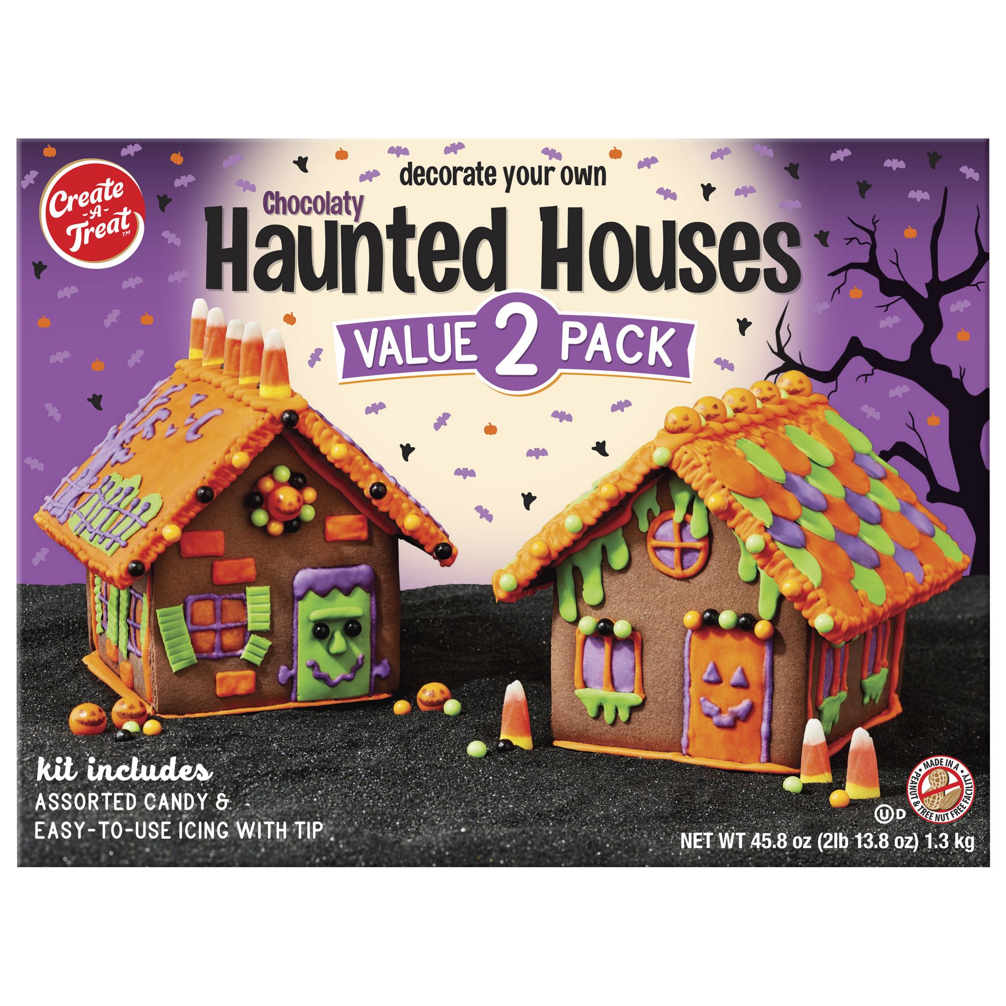 Create-A-Treat Gingerbread House Kit Value Pack, Includes 2 Full