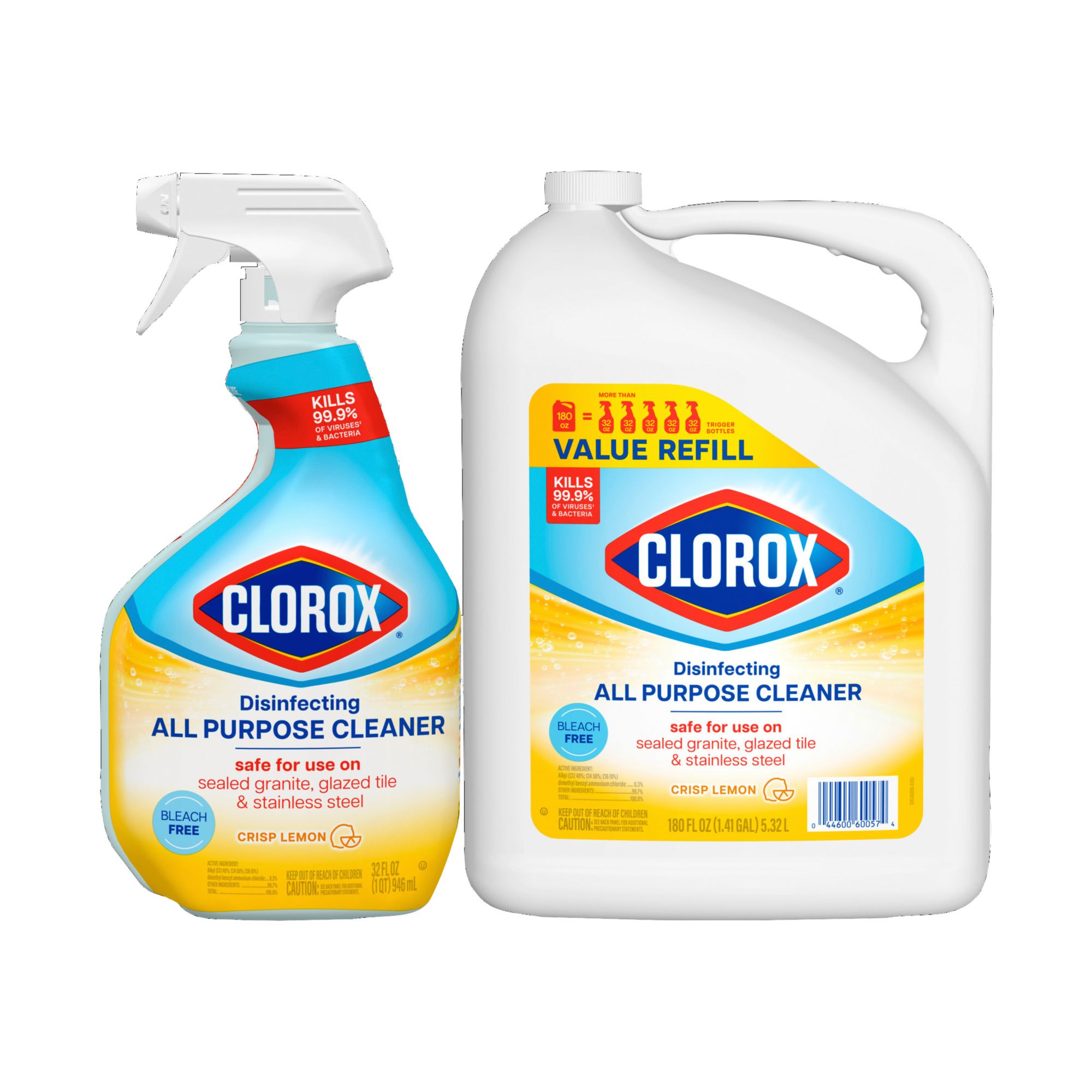 Clorox Clean-Up All-Purpose Cleaner + Bleach, Original (Spray + Refill)