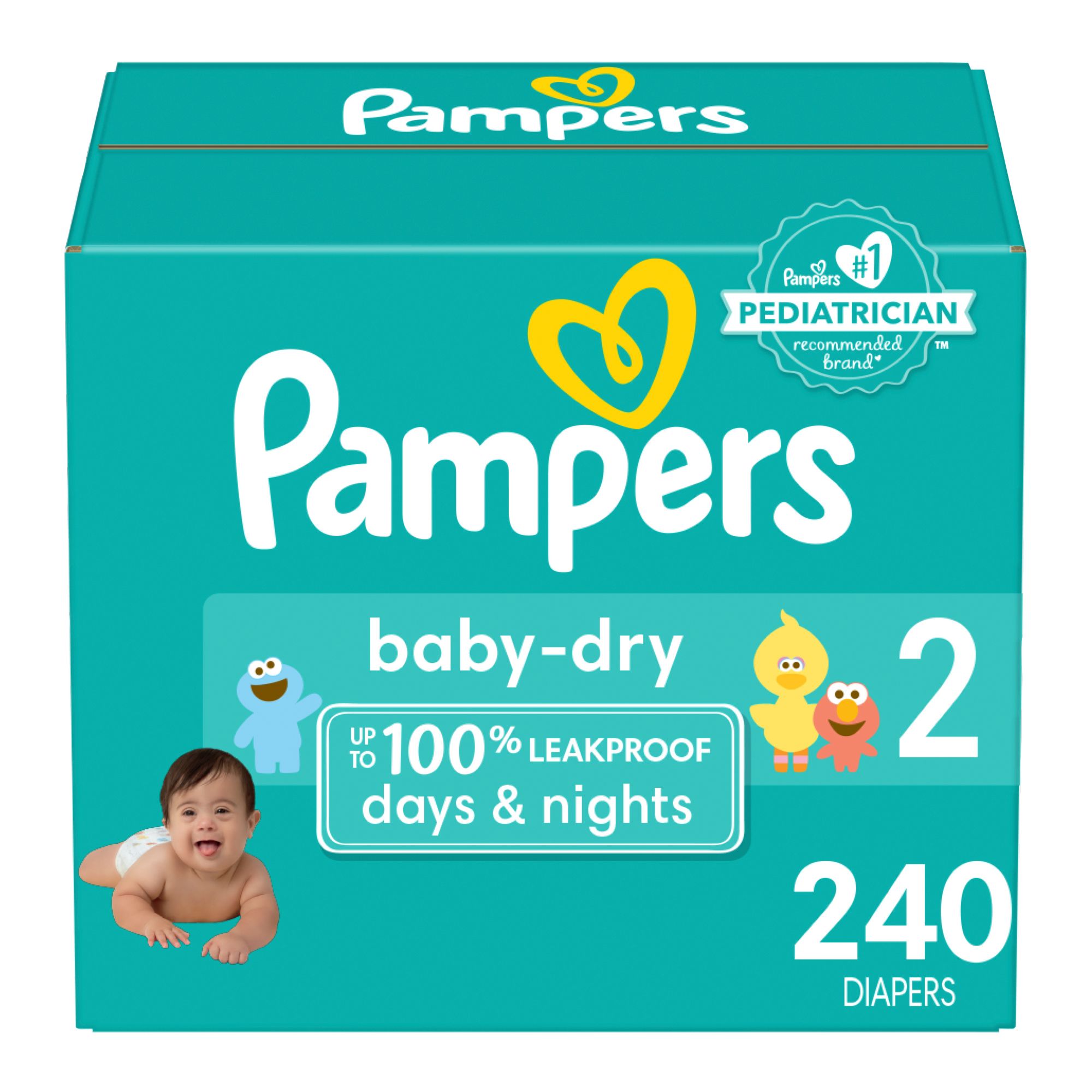 Lot 2 Giga Pack Pampers Baby-Dry Pants T6 Taille 6 14-19kg - Pampers