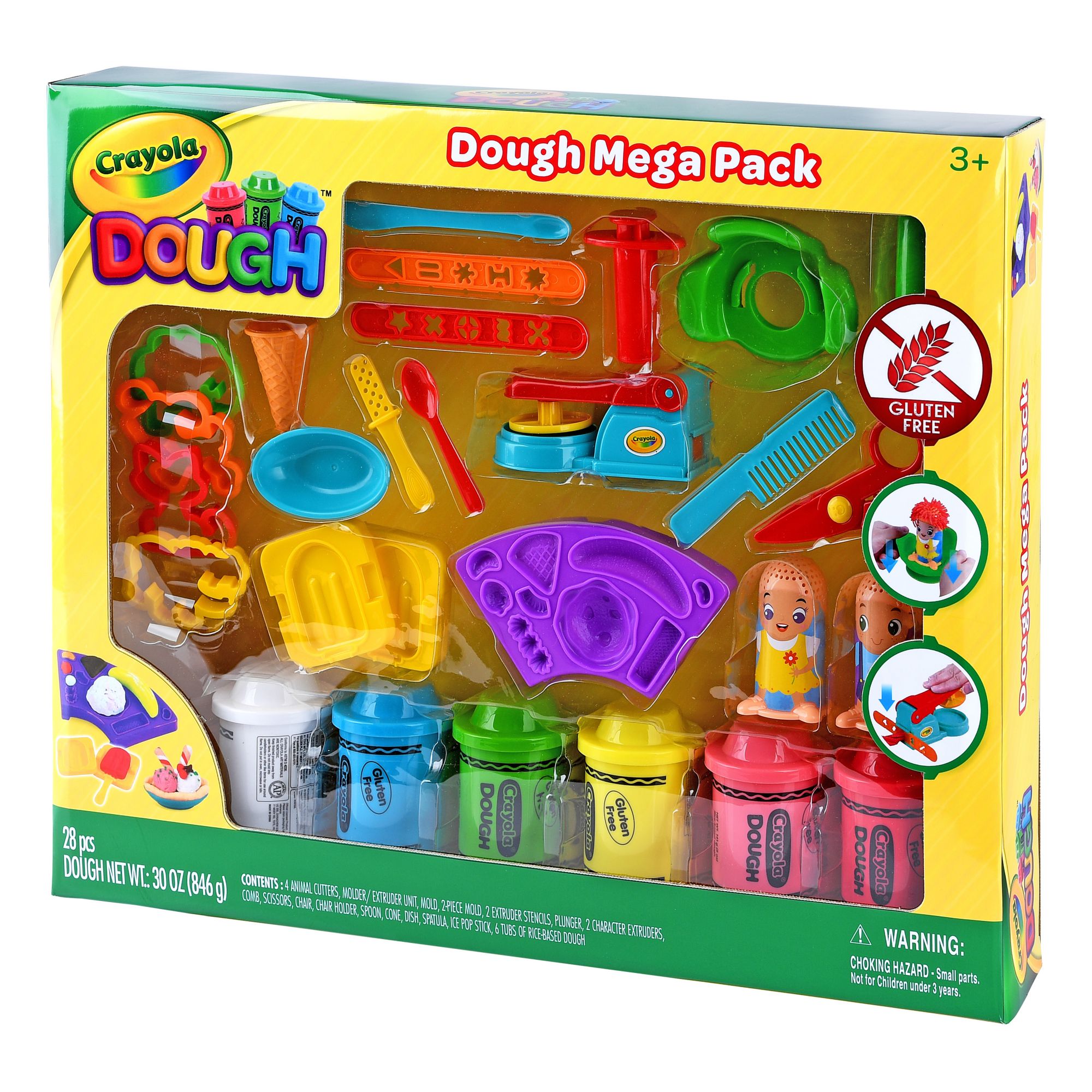 Play Dough Tool Kit With Dough Extruder, Dough Scissors, Playdough