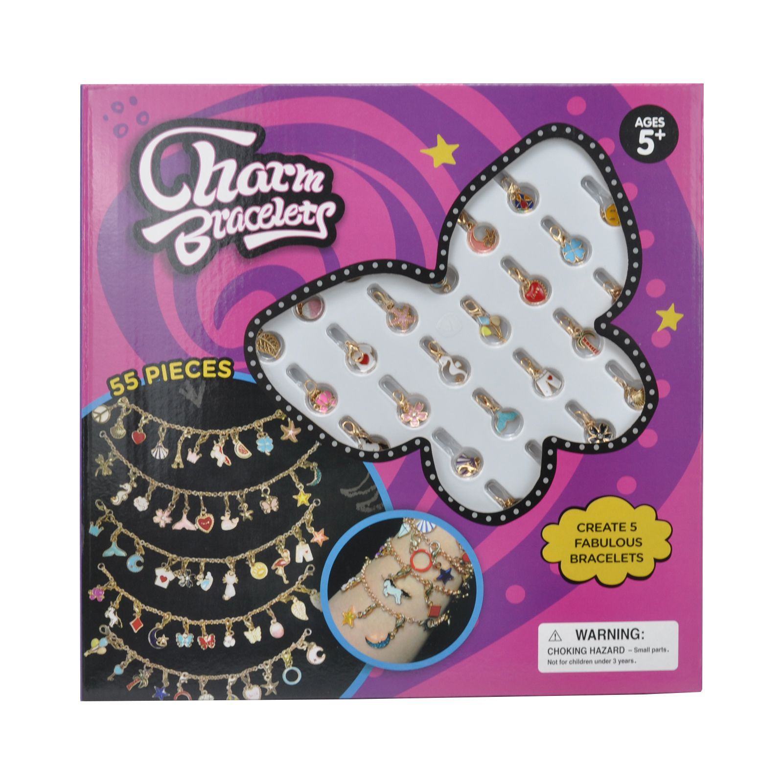 CharmWow Charm Bracelet Making Kit for Girls - DIY Charm Bracelets