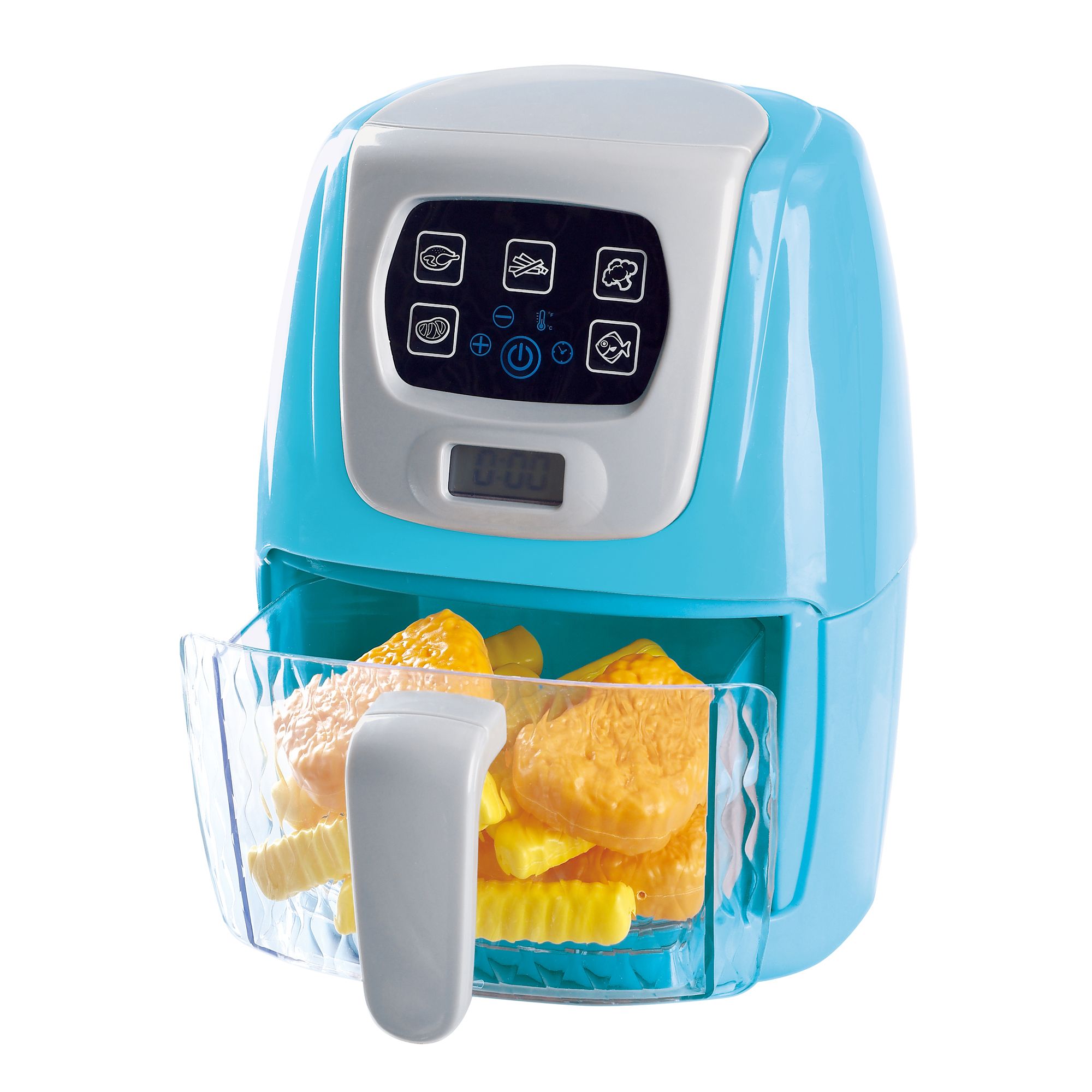 Kids Air Fryer Set Color Changing Little Chef Pretend Play Grill