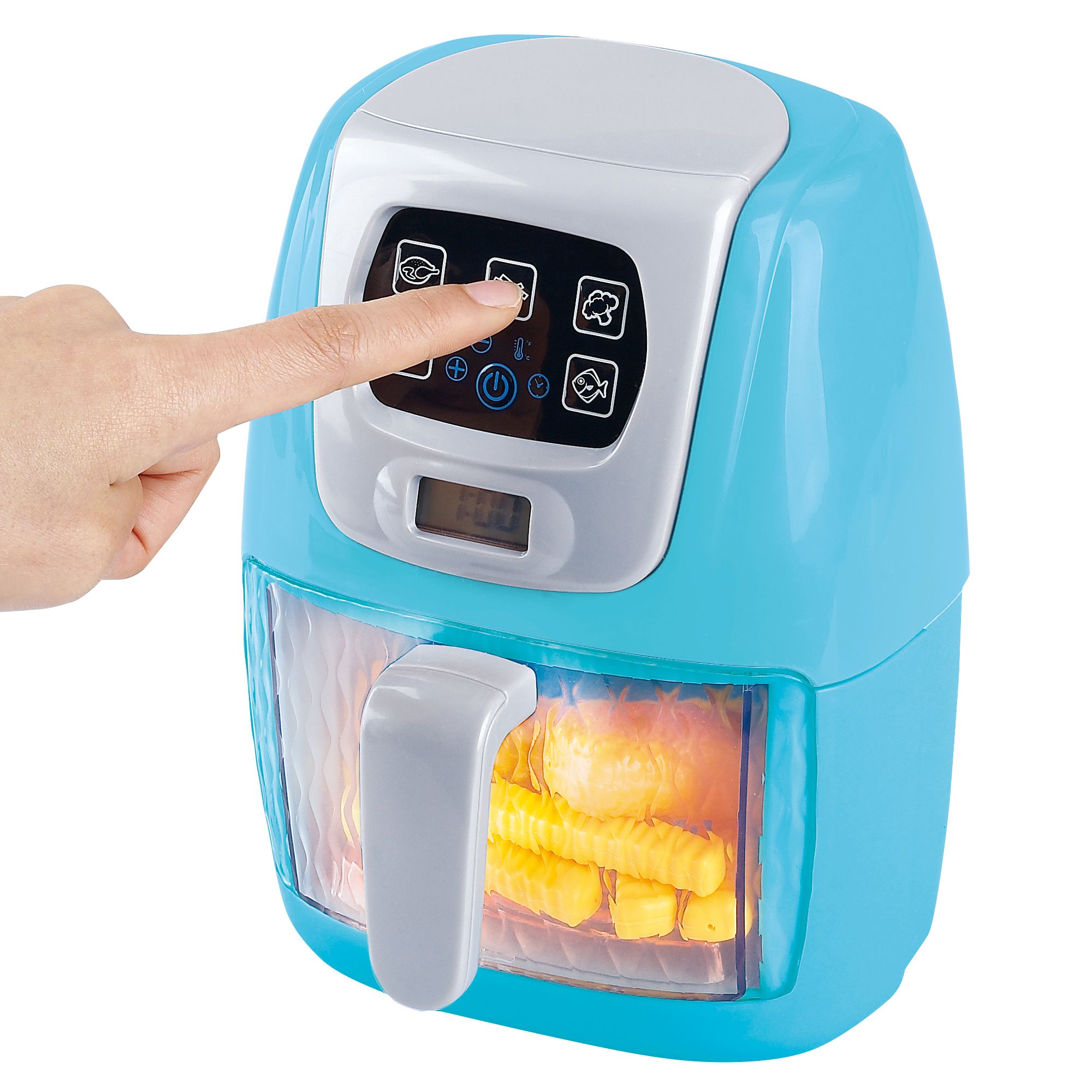 Kids Air Fryer Set Color Changing Little Chef Pretend Play Grill