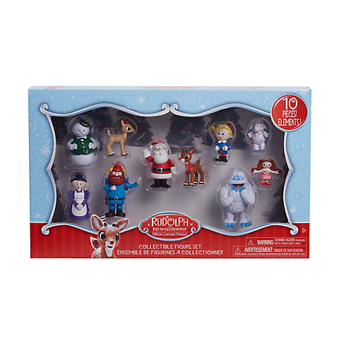 Rudolph The Red-Nosed 10-Pc. Reindeer Figure Set