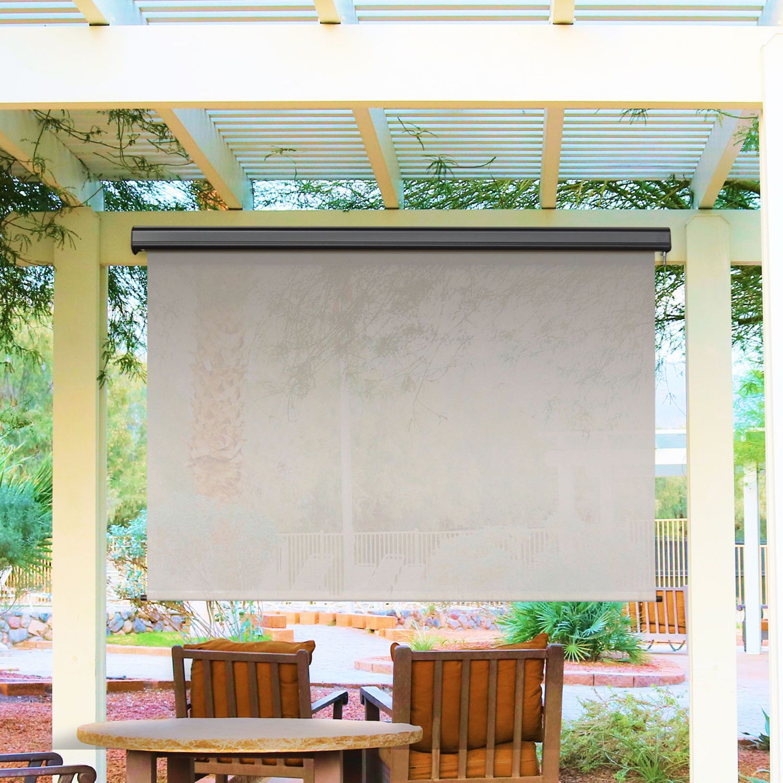 Outdoor roller deals blinds