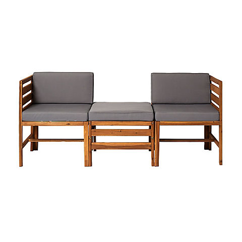 W. Trends Waltham 3-Pc. Modular Outdoor Chat Set