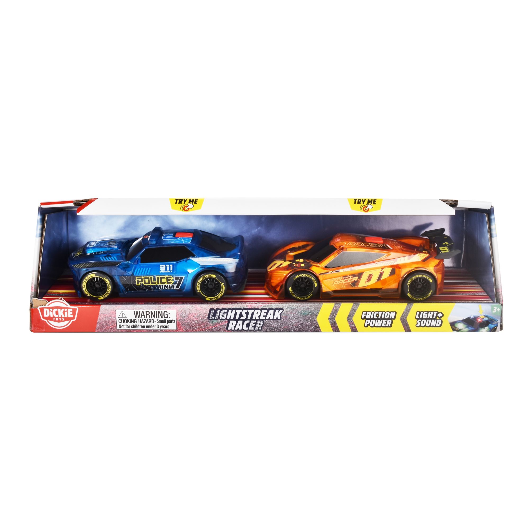 Dickie Toys Lightstreak Racer, 2 pk.