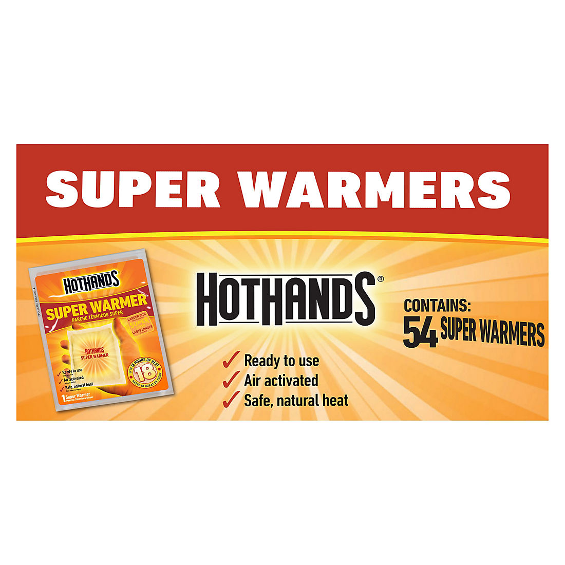 Hand And Body Warmer SUPER HotHands Warmers 40 Count Pack Hot 18 Hours Heat NEW 