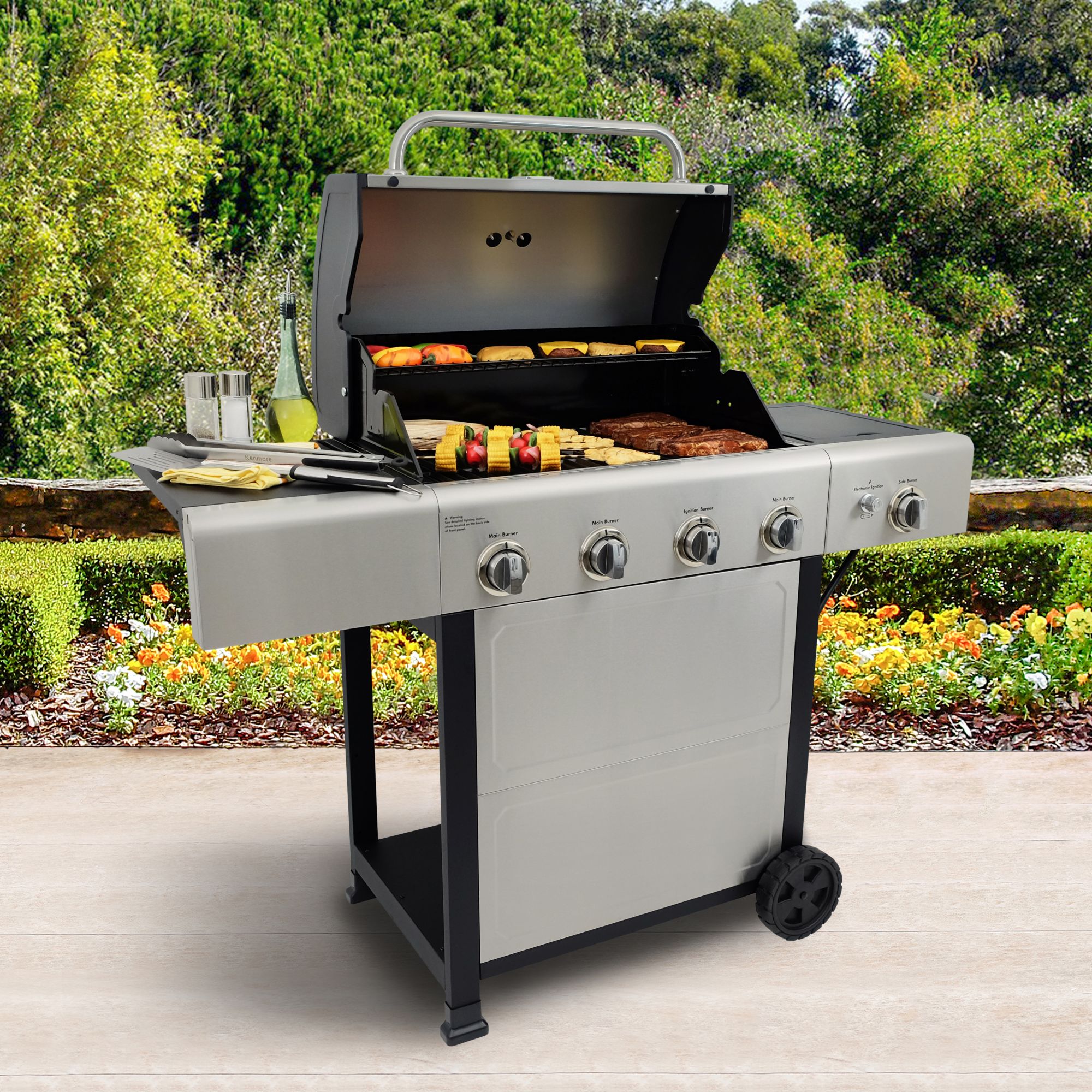 Kenmore stainless shop steel grill