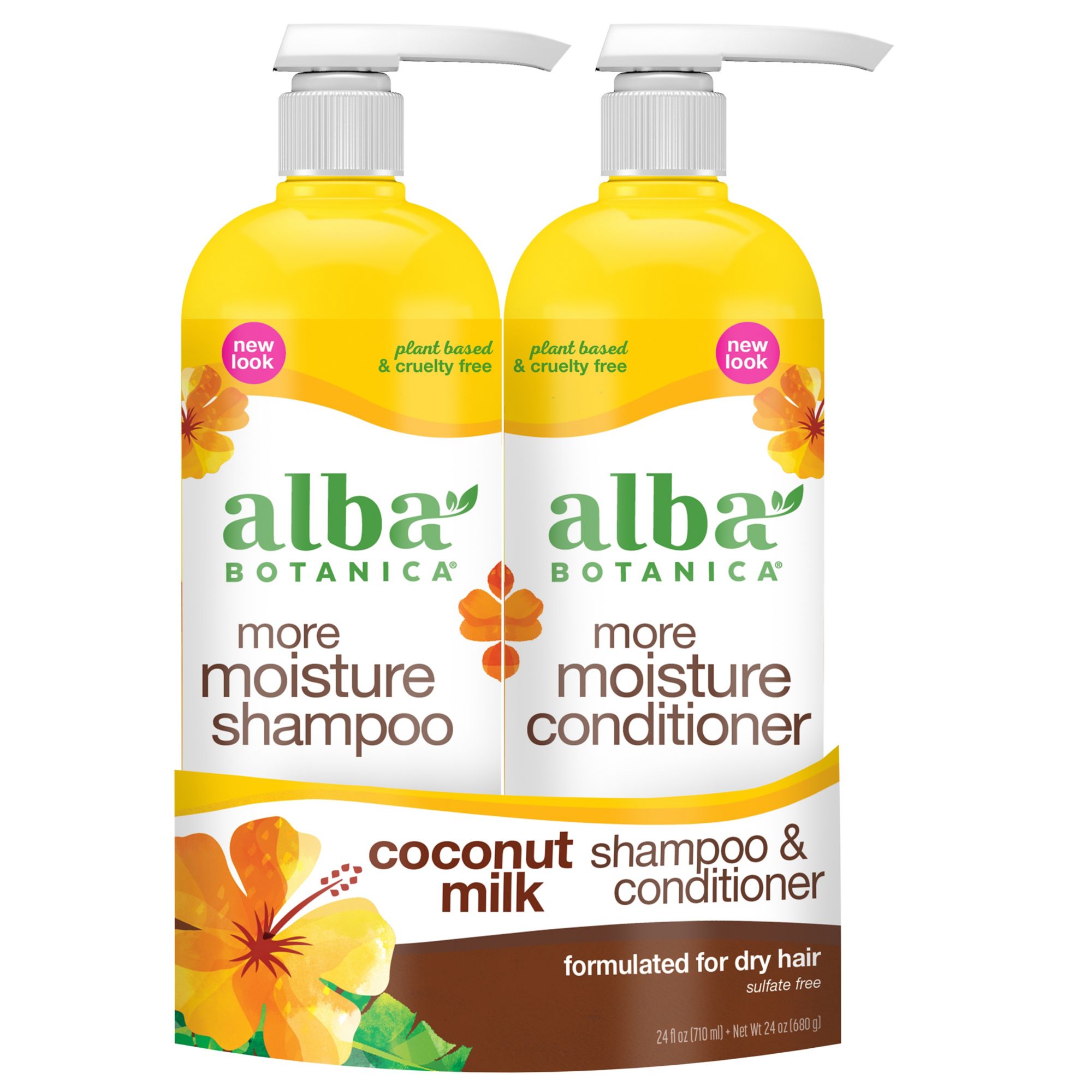 Alba Botanica More Moisture Shampoo Conditioner Coconut Milk 2 Ct Bjs Wholesale Club