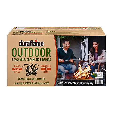 Duraflame Outdoor Crackling Firelogs, 6 ct./3.2 lbs.