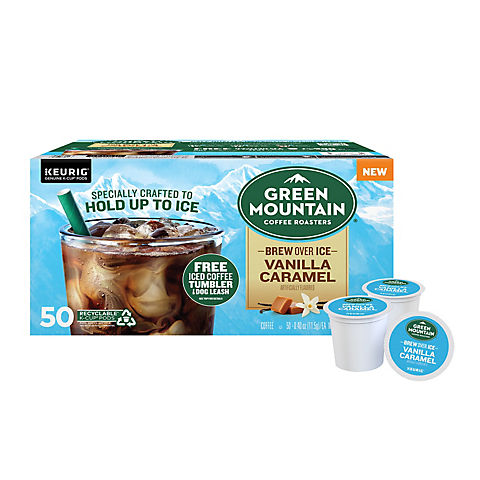 Green Mountain Coffee Roasters Brew Over Ice Vanilla Caramel K-Cups, 50 ct.