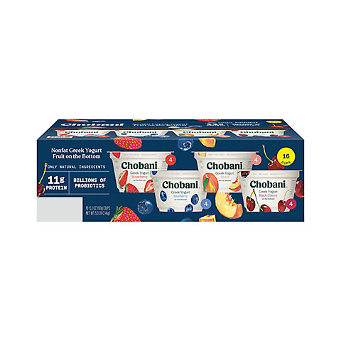 Chobani Non-Fat Greek Yogurt Variety Pack, 16 ct.
