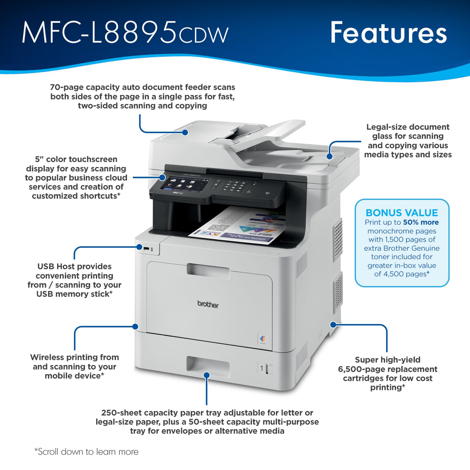 Brother Business MFC-L8895CDW All-in-One Printer