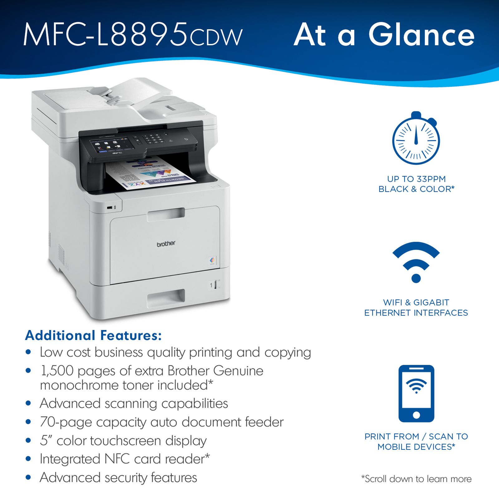 Brother Business MFC-L8895CDW All-in-One Printer