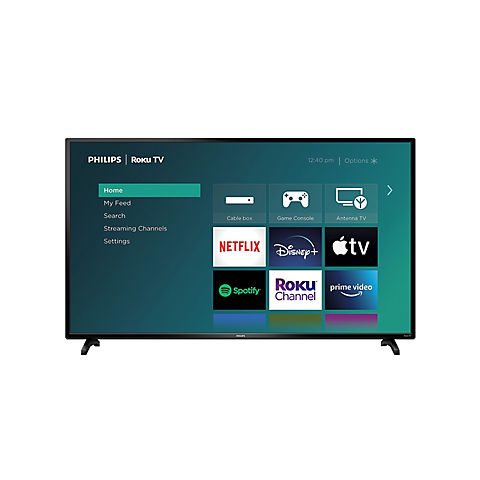 Philips 50" PFL4 HDR 4K UHD Roku Smart TV with 2-Year Coverage