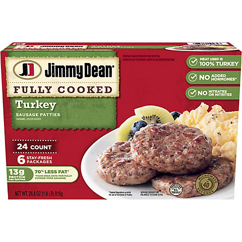 Jimmy Dean Turkey Sausage Patties, 24 ct.