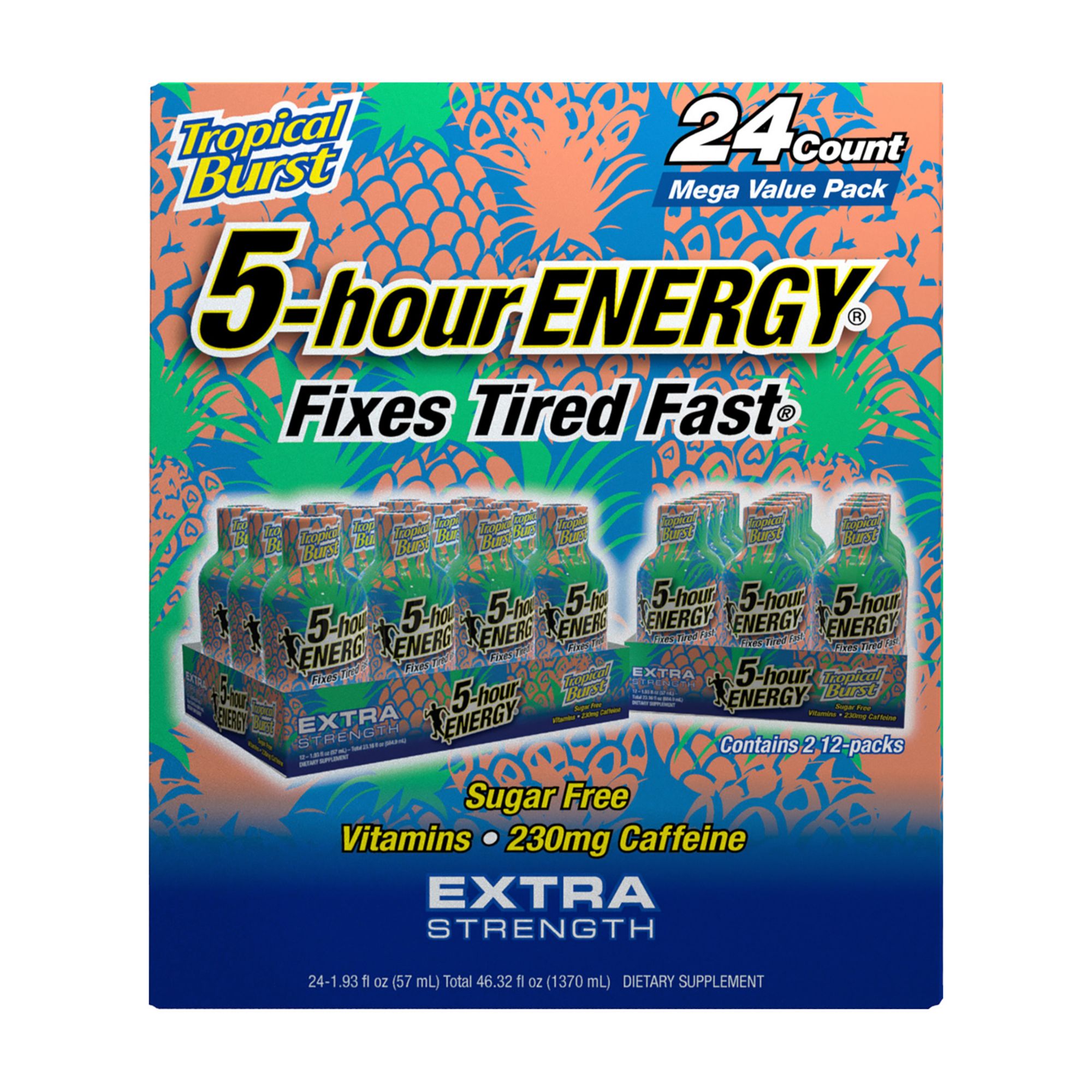 Pineapple Splash Flavor Extra Strength 5-hour ENERGY Drink 12-pack